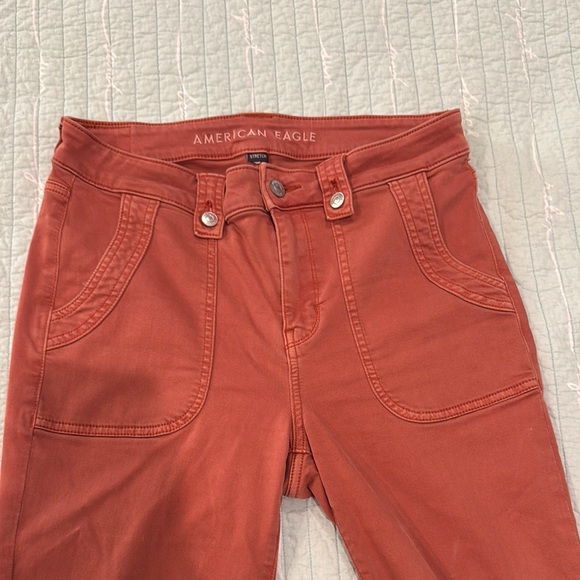 American Eagle Outfitters Rust Flare Jeans - Picture 4 of 5